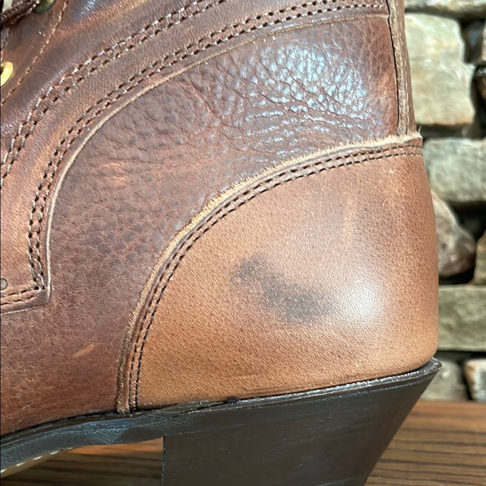 Wrangler Ladies Rugged Wear Distressed Leather Packer Boots - Picture 6 of 6